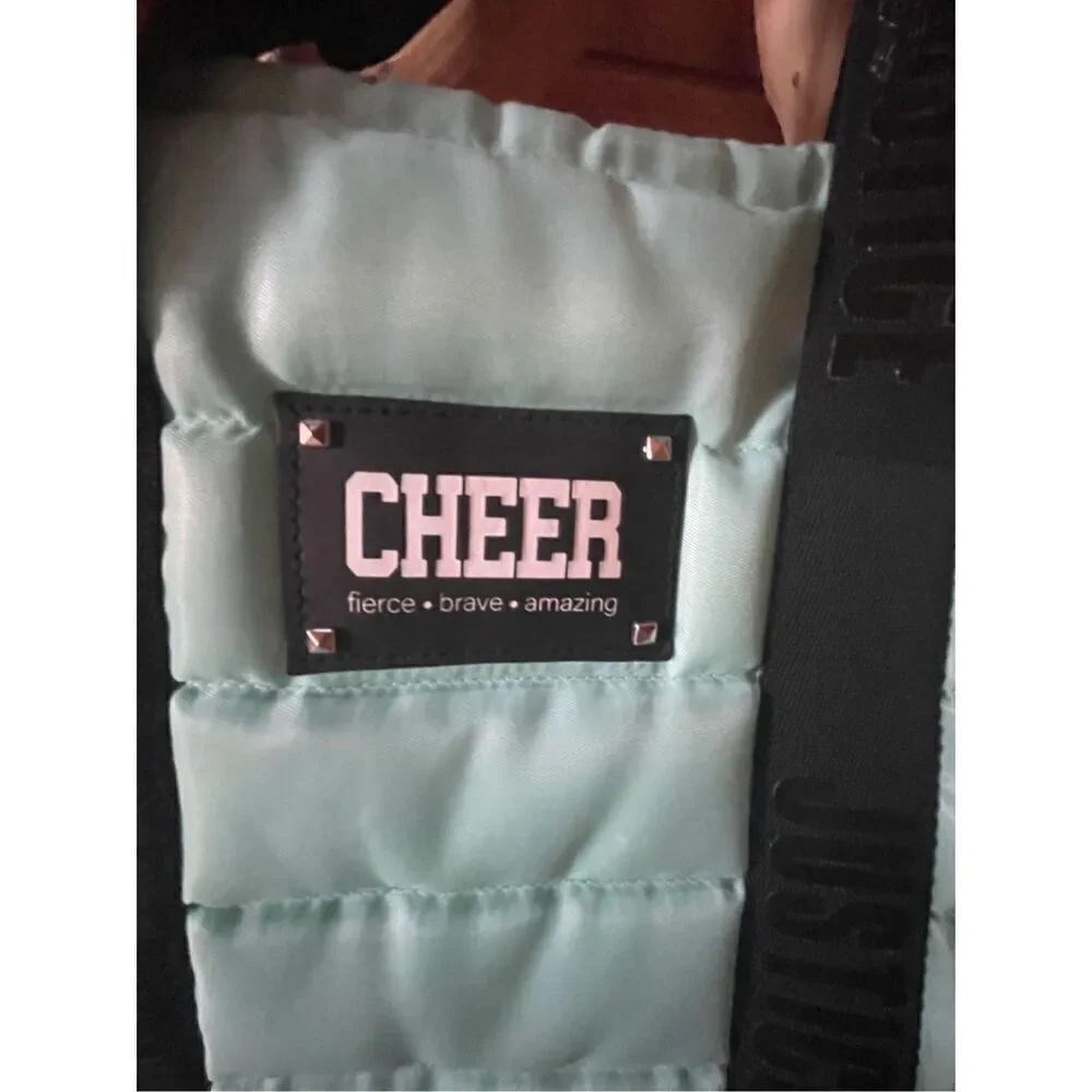 JUSTICE CHEER TOTE BAG/BACKPACK AQUAMARINE